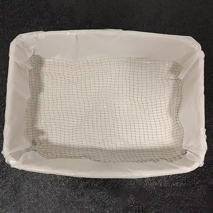 Cat Litter Bags Liners 10Pcs Drawstring Sifting Cat Litter Bags with Filter Net Reusable Litter Box Liners Thick Cat Bags
