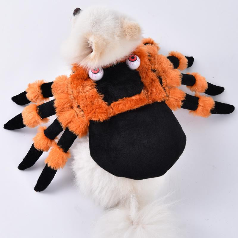 2025 New Funny Dog Costume with Pet Wig, Role Play Horror Costume with Knife, Creative Pet Costume Suitable for Small, Medium and Large Dogs, Cats and Puppies, Halloween Costume Funny