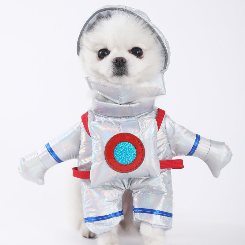 2025 New Funny Dog Costume with Pet Wig, Role Play Horror Costume with Knife, Creative Pet Costume Suitable for Small, Medium and Large Dogs, Cats and Puppies, Halloween Costume Funny