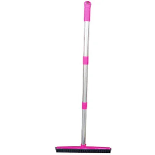 Pet Hair Rubber Broom Floor Brush for Carpet Dog Hair Remover Silicone Broom Househeld Cleaning Squeegee Adjustable Long Handle