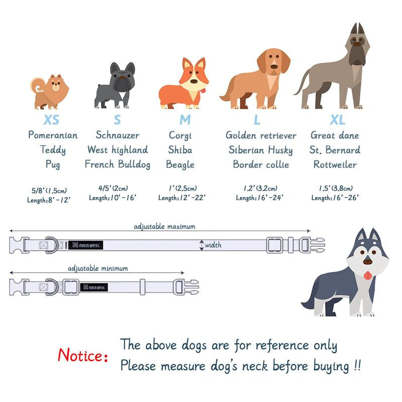 Maca Bates Halloween Dog Collar, Adjustable Ghost & Pumpkin Collar with Bowtie, Birthday Gift for Dogs of All Sizes